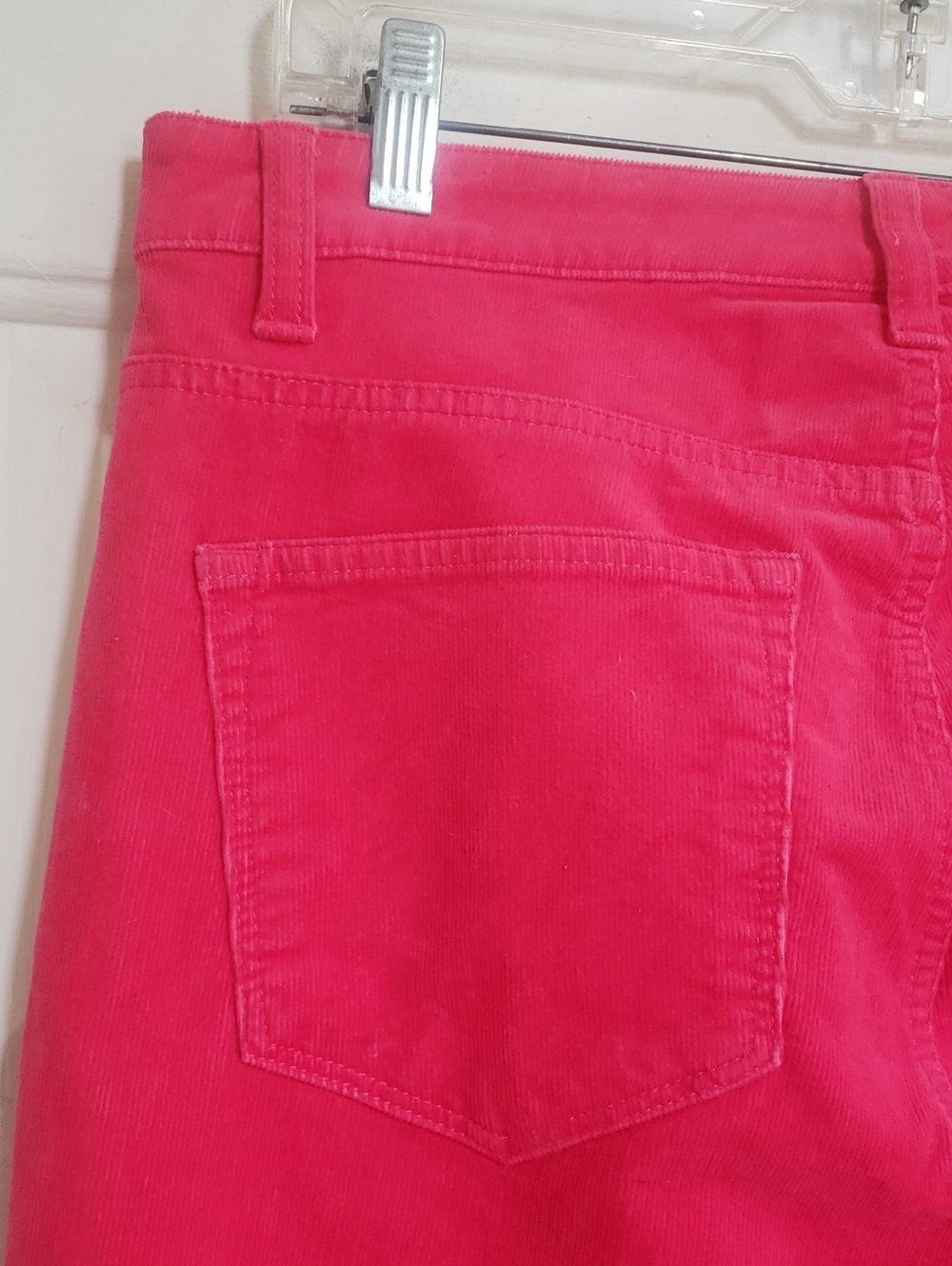 TALBOTS Corduroy Straight Leg Pant Barbie Pink 8P | PETITE - Picture 9 of 14
